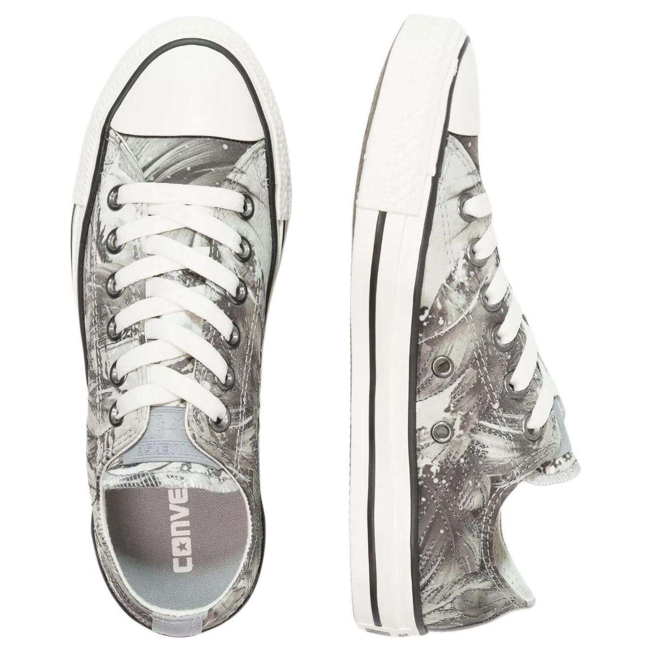 Кеды Converse CTAS OX удобные универсальные лоу-топы кеды женские серо-черный - изображение 3