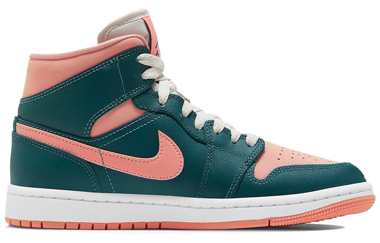 Ретро баскетбольные кроссовки Jordan Air Jordan 1 Mid "Dark Teal Green" - изображение 2
