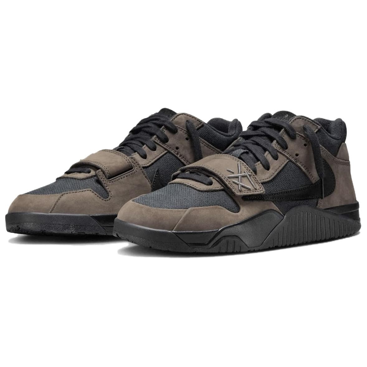 Ретро баскетбольные кроссовки Travis Scott Jumpman Jack TR "Dark Mocha" - изображение 3