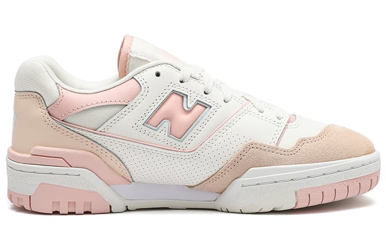 Ретро баскетбольные кроссовки New Balance 550 White Pink - изображение 2