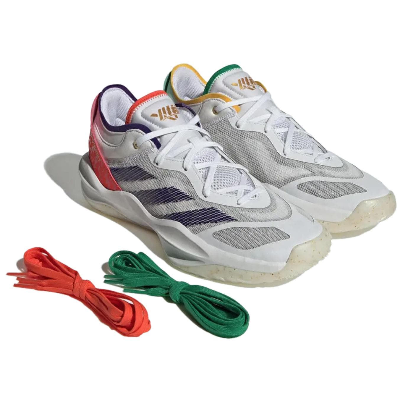 Кроссовки для баскетбола Adidas Adizero Select 2,0 Low Топ Баскетбольные кроссовки Унисекс Серый Красный - изображение 3