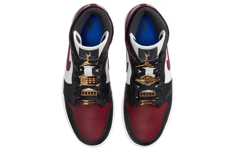 Ретро баскетбольные кроссовки Jordan Air Jordan 1 Mid "Maroon" - изображение 4