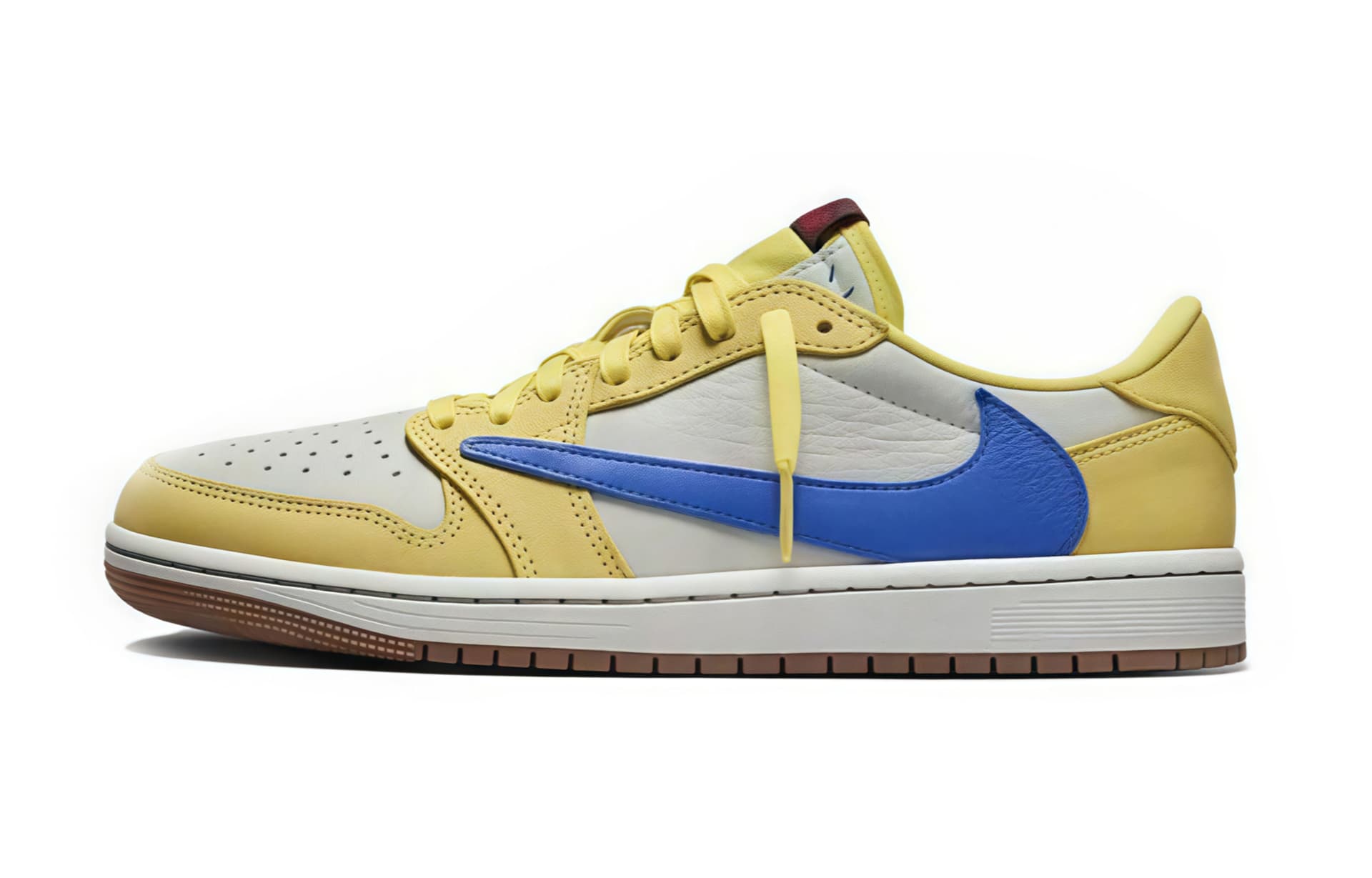 Ретро баскетбольные кроссовки Travis Scott x Jordan Air Jordan 1 Retro Low Pink - изображение 5