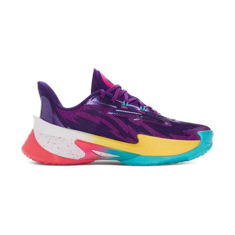 Кроссовки для баскетбола Under Armour CURRY SERIES 7 Амортизация Устойчивость к истиранию Отскок Баскетбольные кроссовки Унисекс Фиолетовый - изображение 2