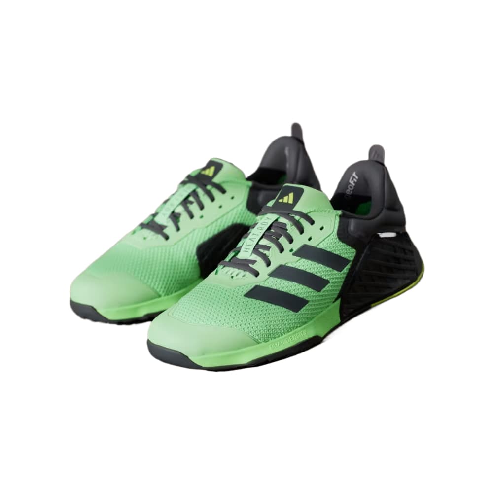 Кроссовки для спортзала Adidas DROPSET 3 Low Тренировочные Кроссовки Унисекс Зеленый Серый Желтый - изображение 4