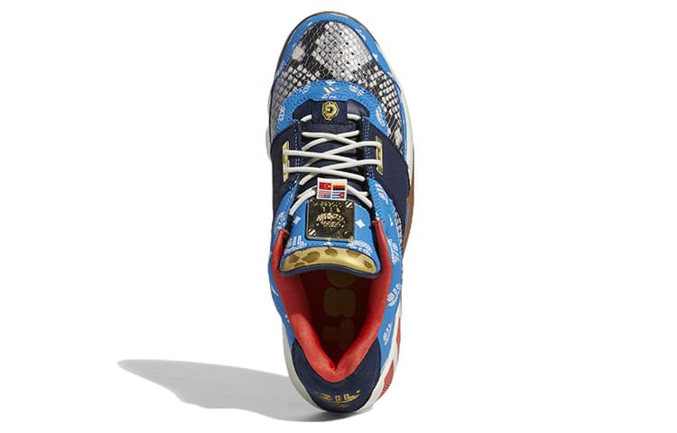 Ретро баскетбольные кроссовки adidas Agent Gil Restomod Blue White Red - изображение 5