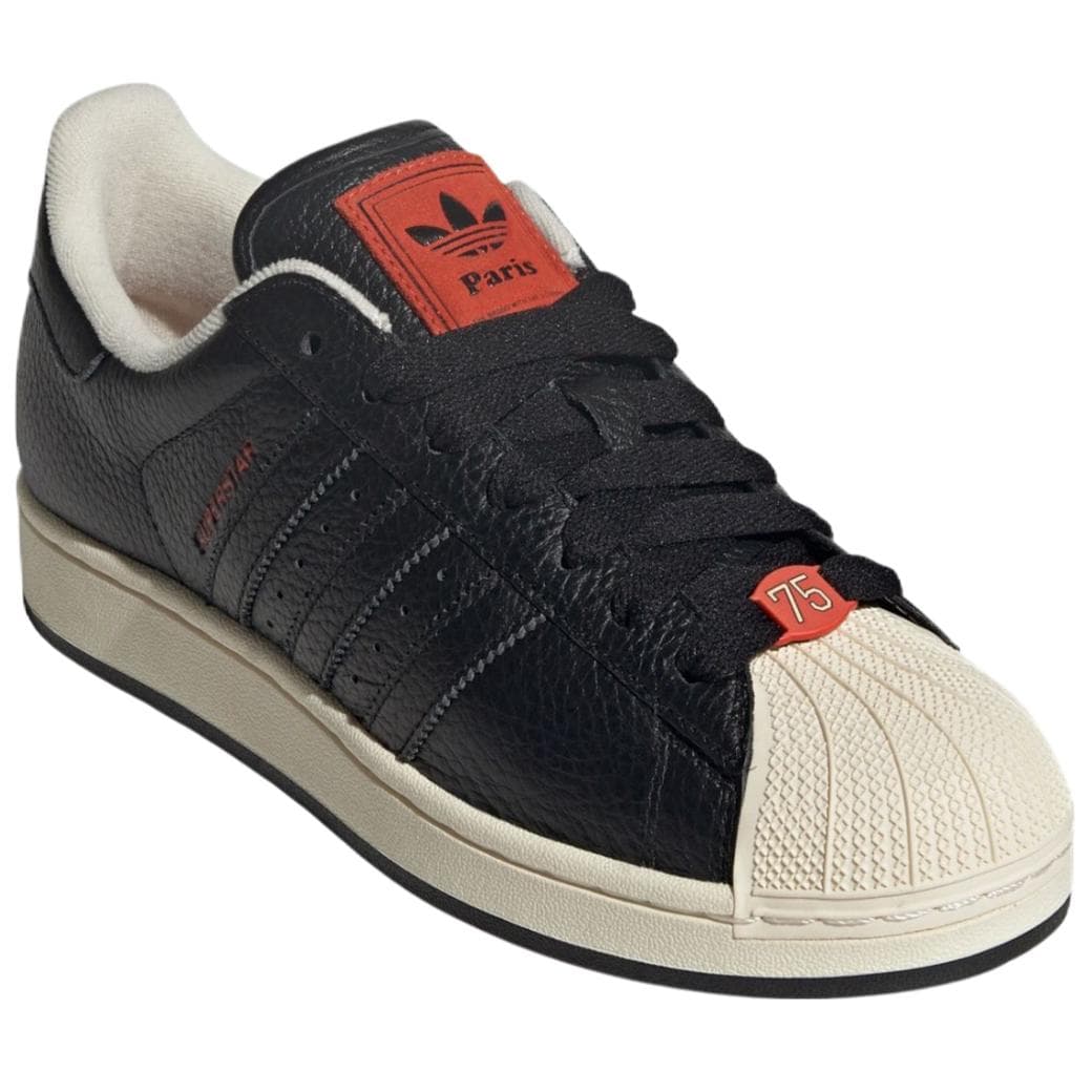 Кроссовки Adidas Originals Superstar Low Топ Скейтборд Обувь Унисекс Черно-красный - изображение 3