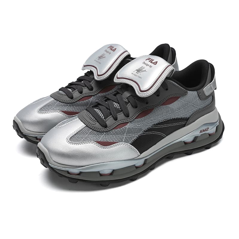 Кроссовки FILA KM2 Аbrasion Resistant Покрытие Поддержка Баланс Легкий Низкий Топ Походная обувь Мужская Средне-серый - изображение 2
