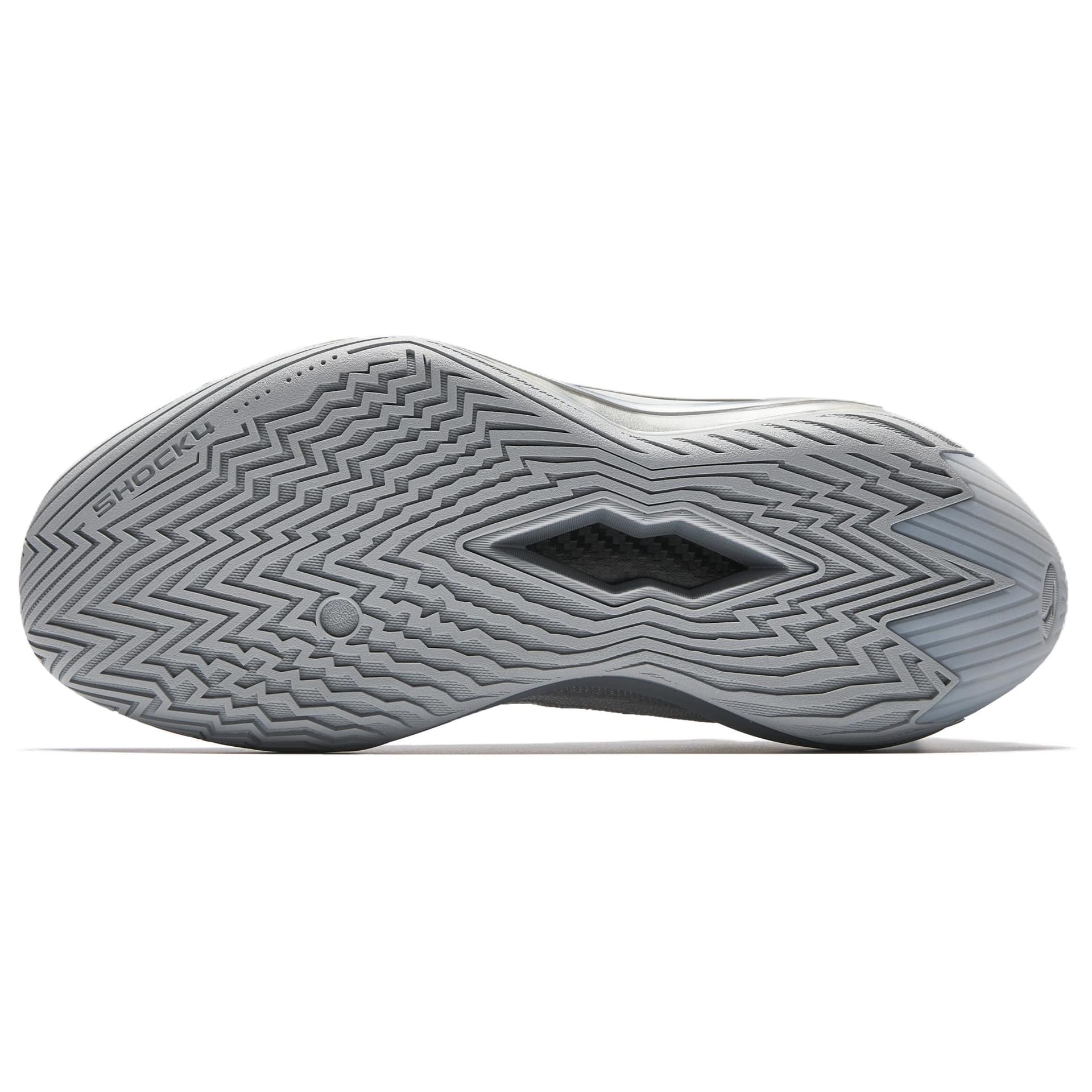Кроссовки для баскетбола ANTA Shock Wave 7 Low Топ Midfoot Карбоновая плита Баскетбольные кроссовки Мужской Серебряный - изображение 6