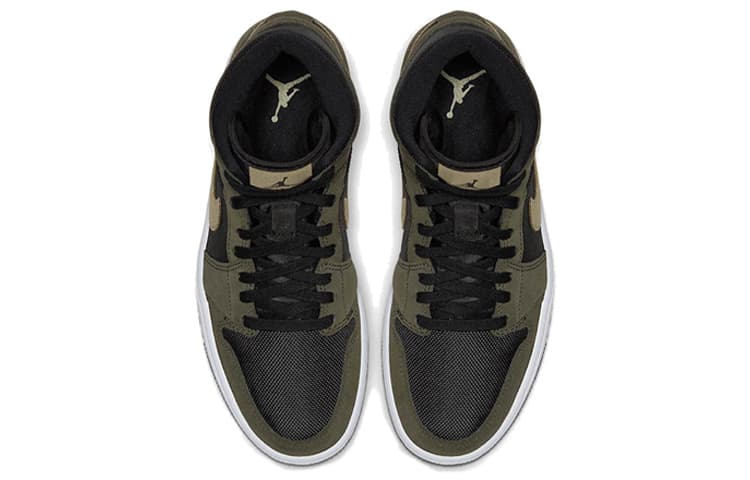 Ретро баскетбольные кроссовки Jordan Air Jordan 1 Mid Olive Green — фото 4