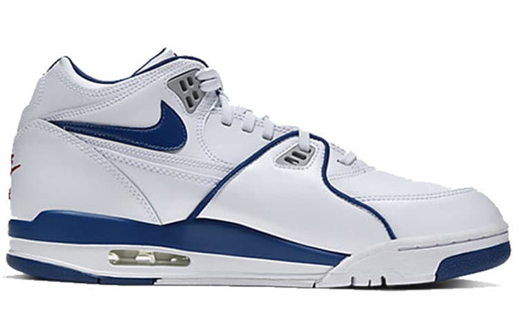 Ретро баскетбольные кроссовки Nike Air Flight 89 White Blue - изображение 2