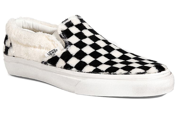Кроссовки Vans Slip-On Sherpa Black White - изображение 4