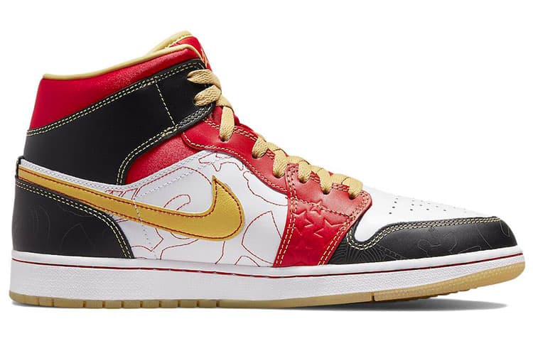 Ретро баскетбольные кроссовки Jordan Air Jordan 1 Mid SE GC "Xi Qing" - изображение 2
