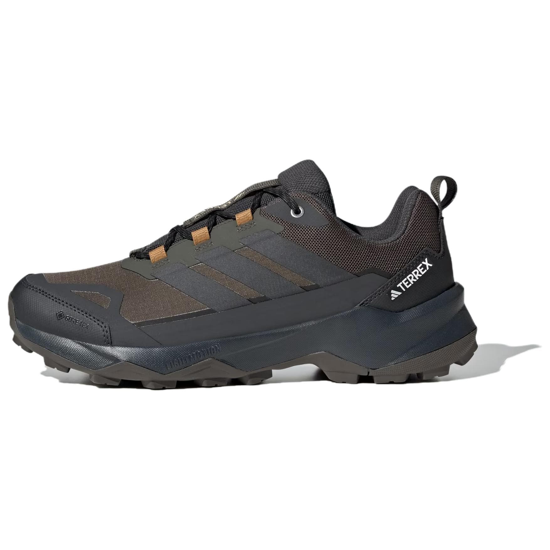 Кроссовки adidas Terrex SKYCHASER AX5 Водонепроницаемый и дышащий Поддержка Походная обувь Мужской Коричнево-зеленый - изображение 1