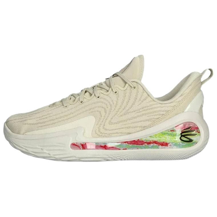 Кроссовки для баскетбола Under Armour Curry 12 противоскользящие устойчивые к истиранию низкие баскетбольные кроссовки унисекс бежевые - изображение 1