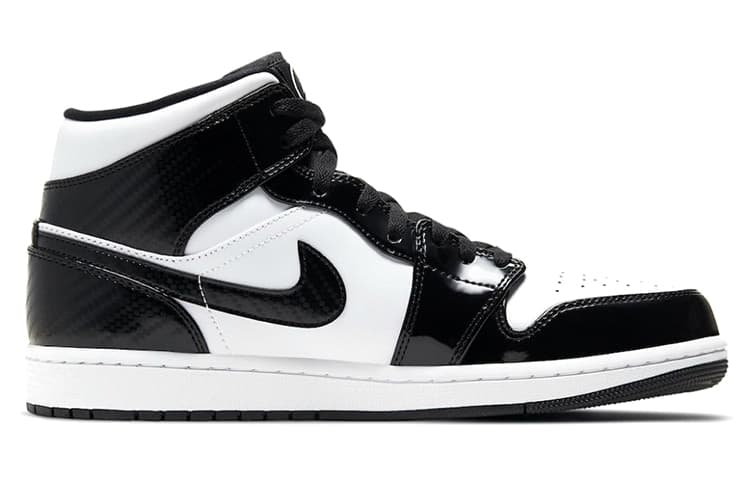Ретро баскетбольные кроссовки Jordan Air Jordan 1 Mid SE "Black and White" - изображение 2