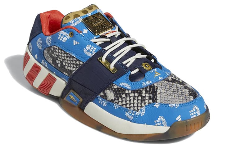 Ретро баскетбольные кроссовки adidas Agent Gil Restomod Blue White Red - изображение 3