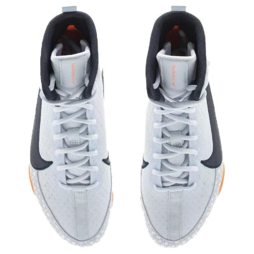 Кроссовки для спортзала Nike MACHOMAI 3 Ring High Top Тренировочные кроссовки Унисекс Серый - изображение 3