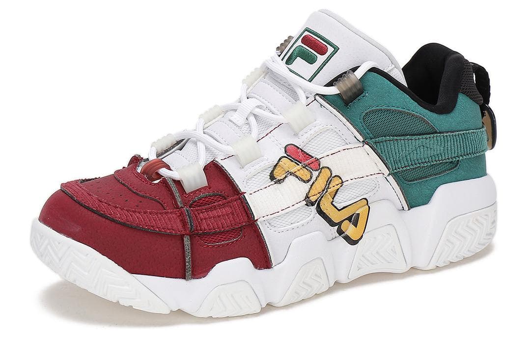 Ретро баскетбольные кроссовки FILA Fusion Retro Basketball Shoes White Red - изображение 3