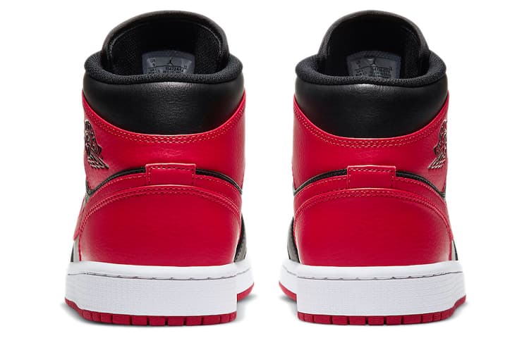 Ретро баскетбольные кроссовки Jordan Air Jordan 1 Mid "Red and Black" - изображение 5