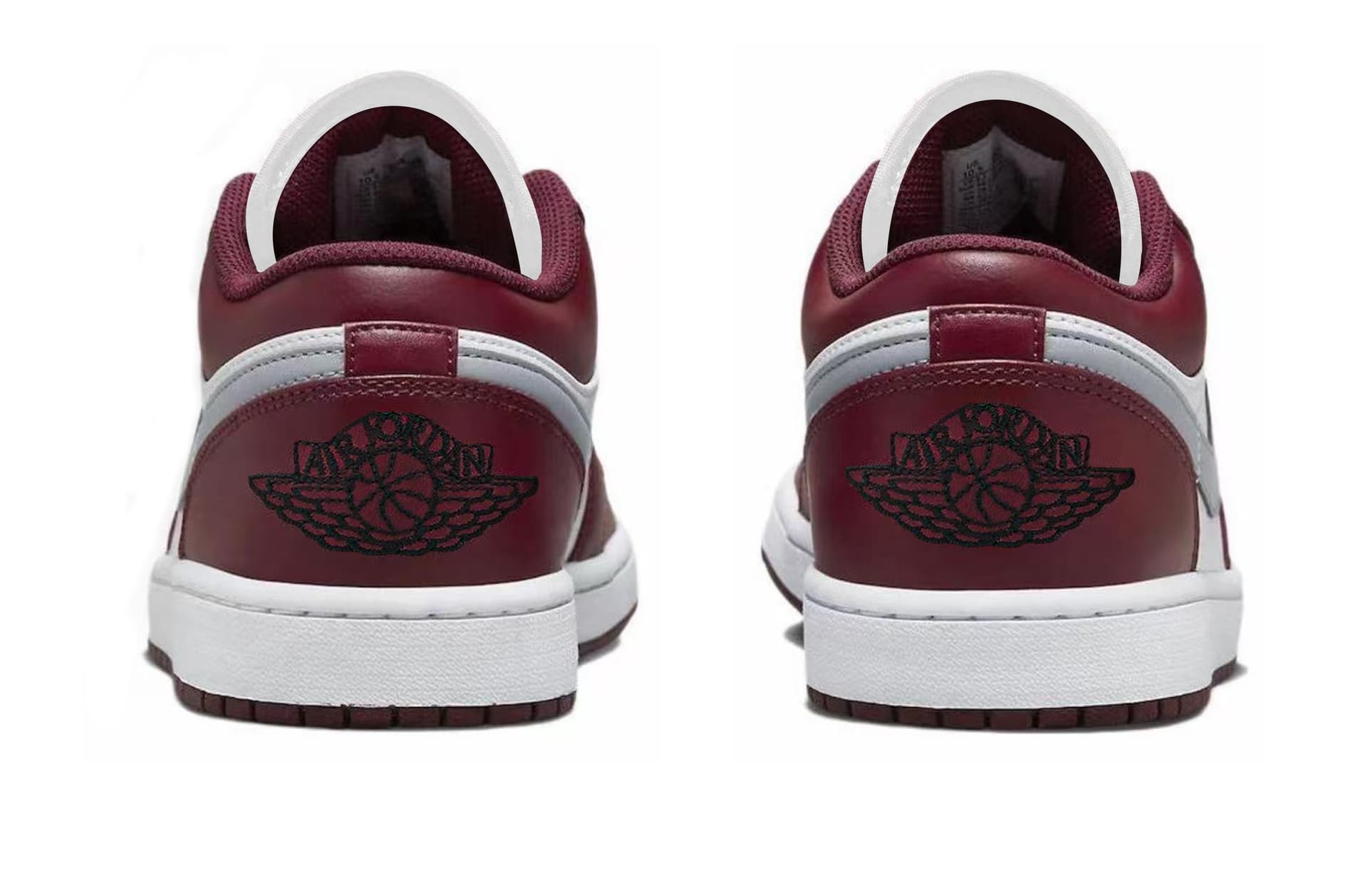 Ретро баскетбольные кроссовки Jordan Air Jordan 1 Low "Bordeaux" - изображение 4