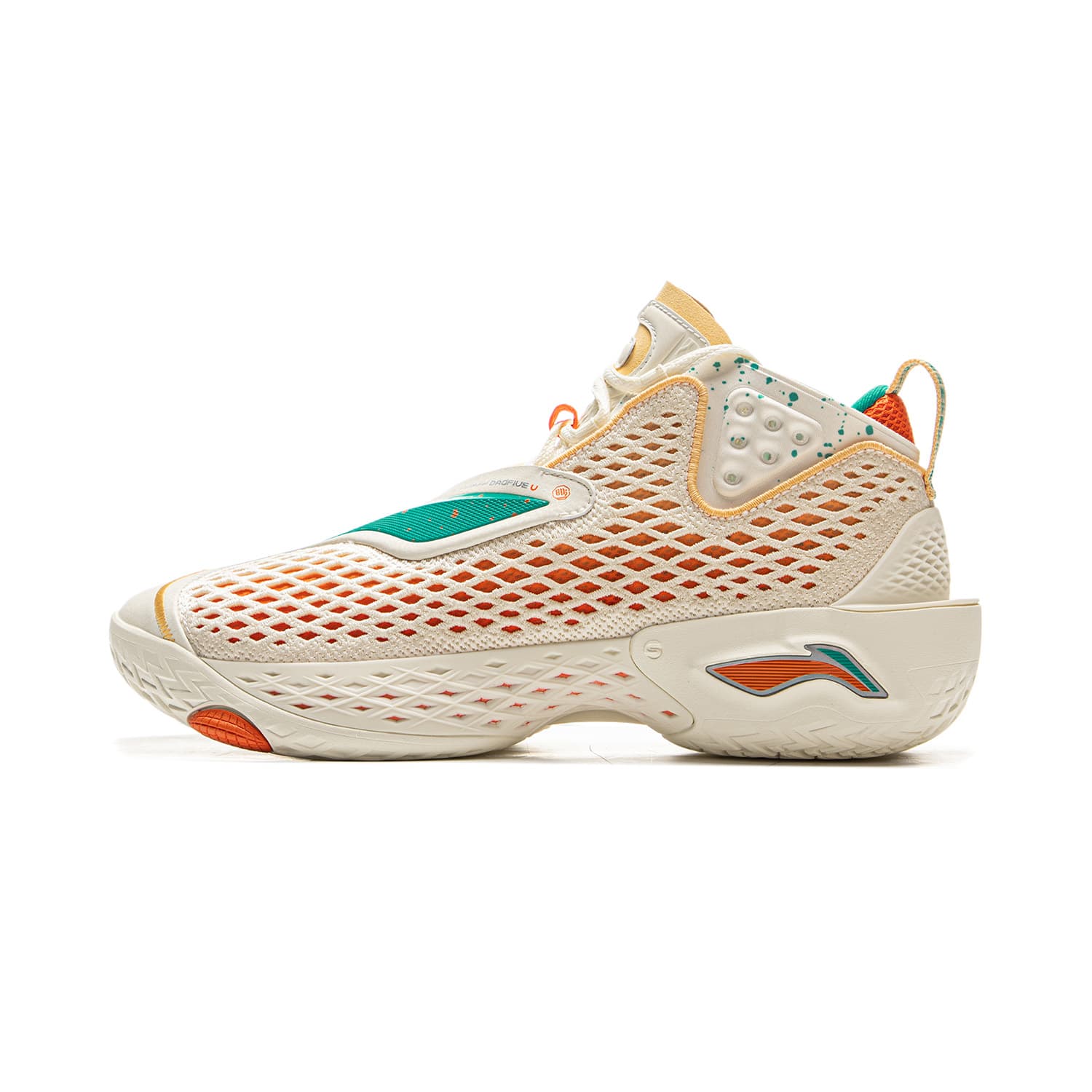 Кроссовки для баскетбола Li-Ning Way of Wade 5 Ultra Bouncy Technology Амортизация Стабильный Поддержка Покрытие Удобный Амортизация Противоскользящий Износостойкий Дышащий Oтскок Сцепление Мид-топ Баскетбольные кроссовки Мужской Экрю - изображение 1