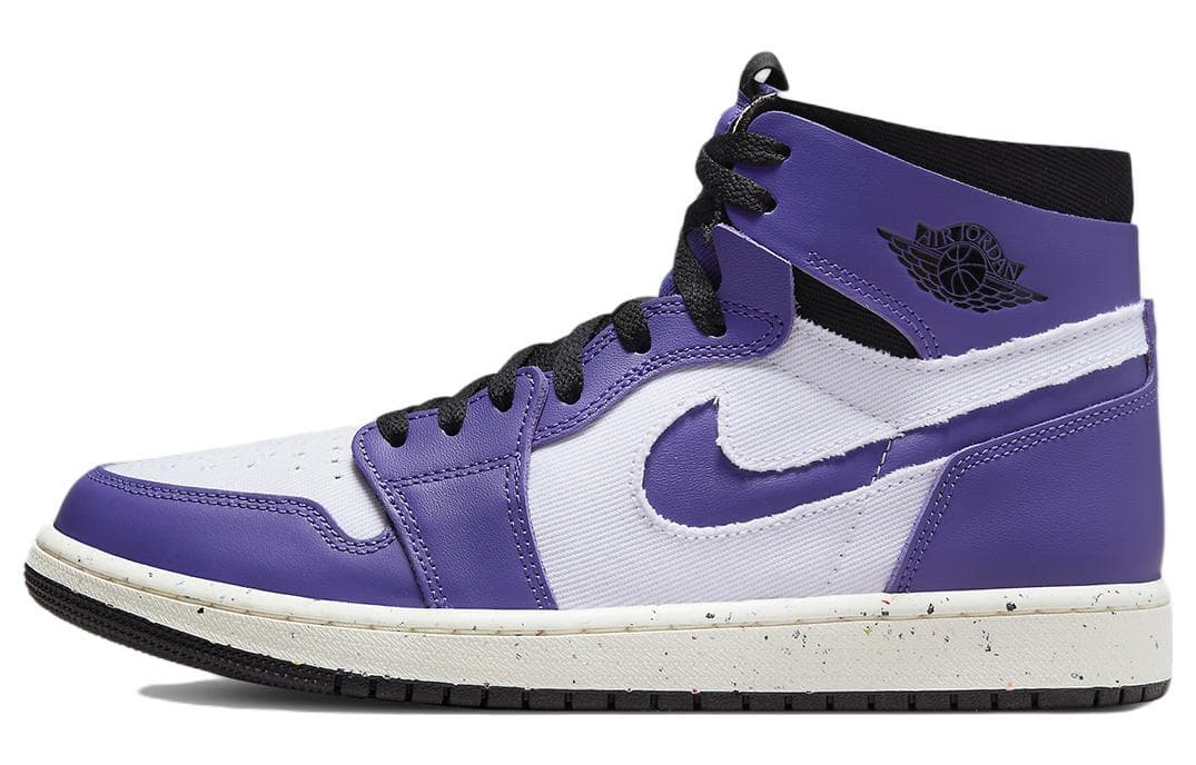 Ретро баскетбольные кроссовки Jordan Air Jordan 1 Zoom Air CMFT White Purple