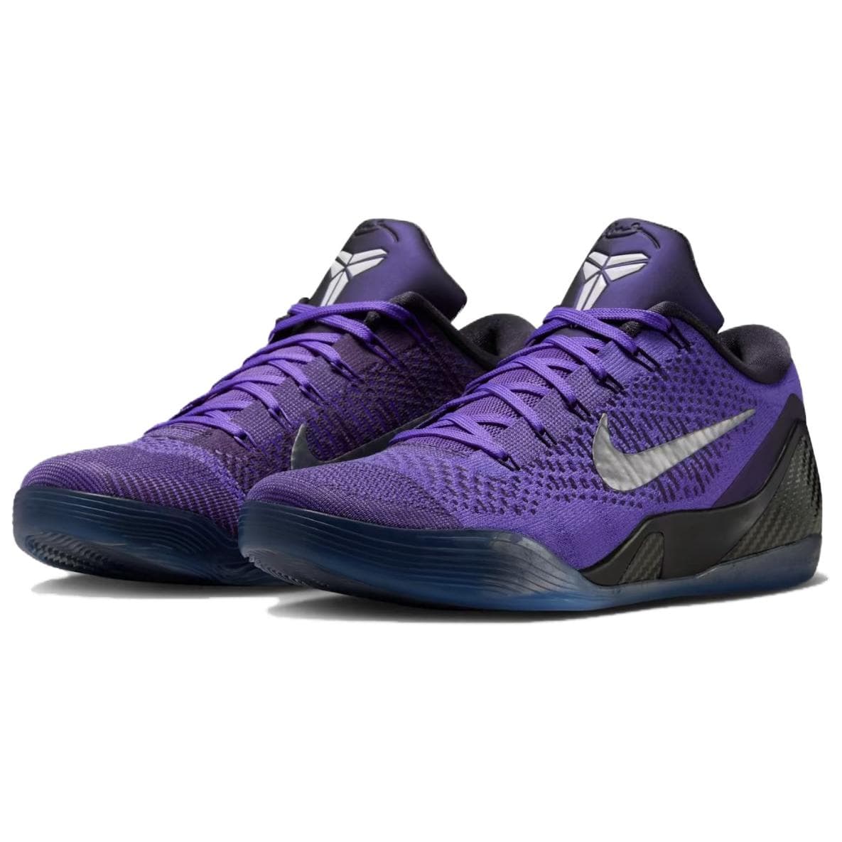 Кроссовки для баскетбола Nike Kobe 9 Дышащие и Упругие Низкие Баскетбольные Кроссовки Унисекс Фиолетовые - изображение 3