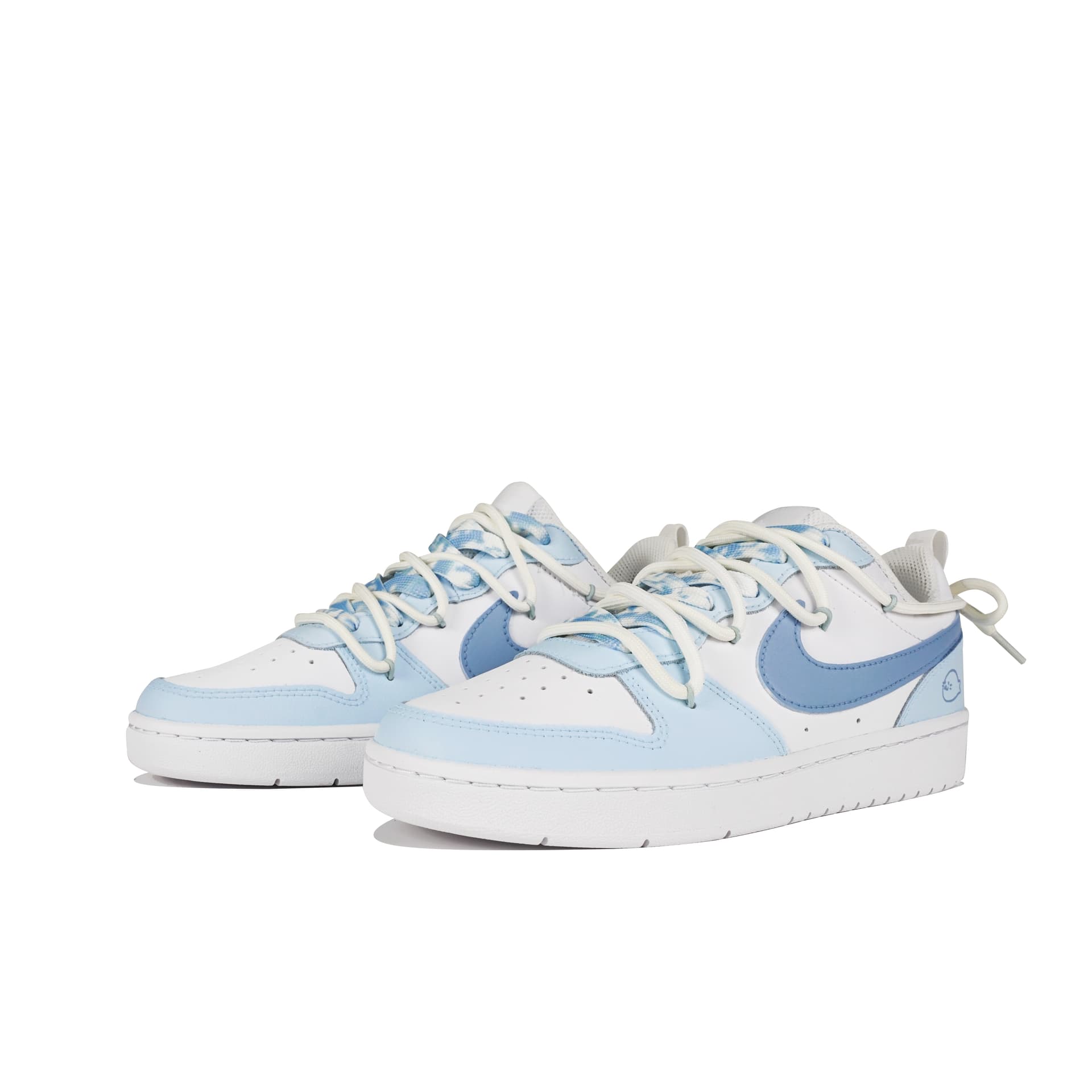 Кроссовки Nike Court Borough Low GS White Blue - изображение 4
