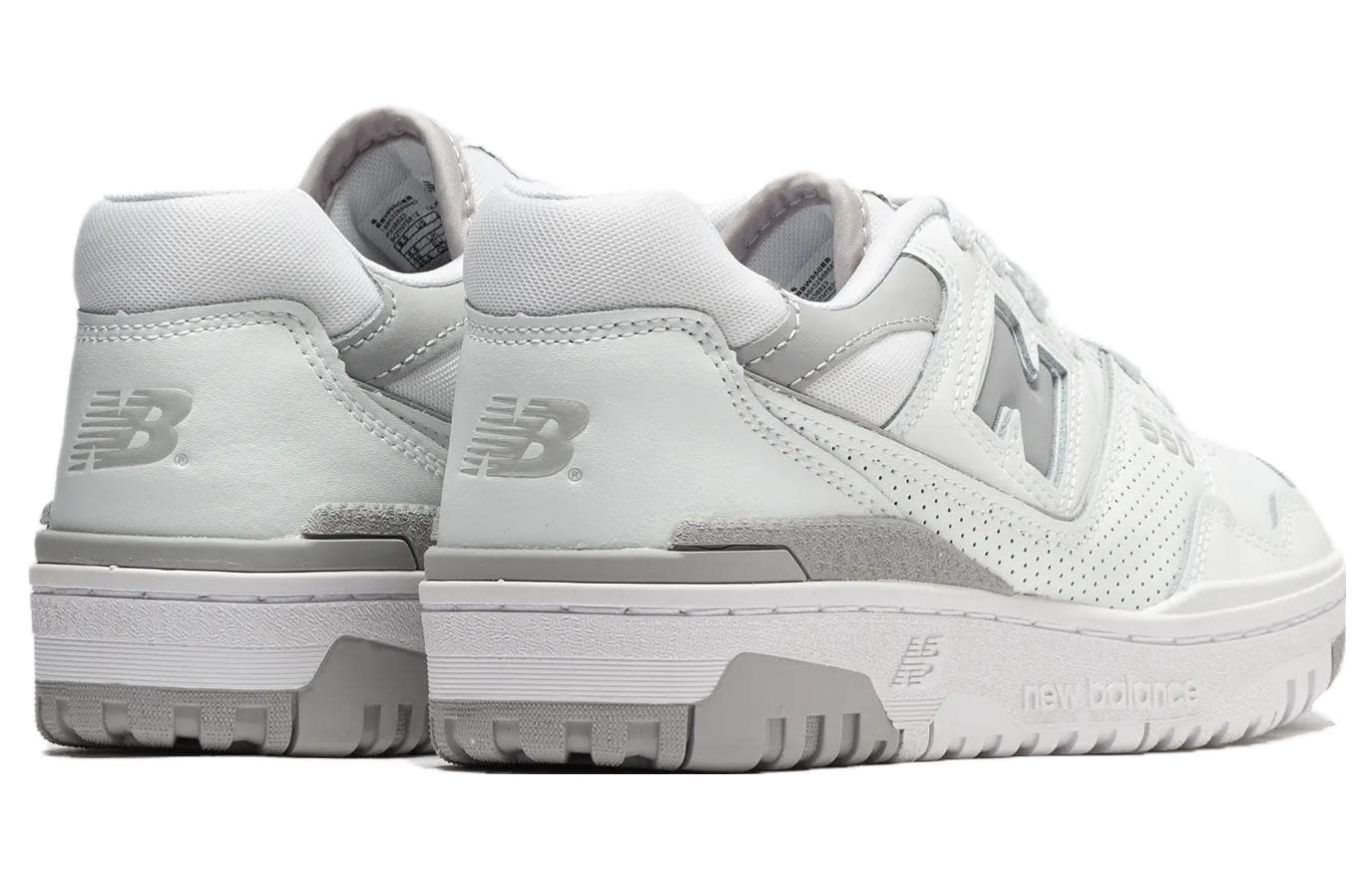 Ретро баскетбольные кроссовки New Balance 550 Grey White - изображение 4