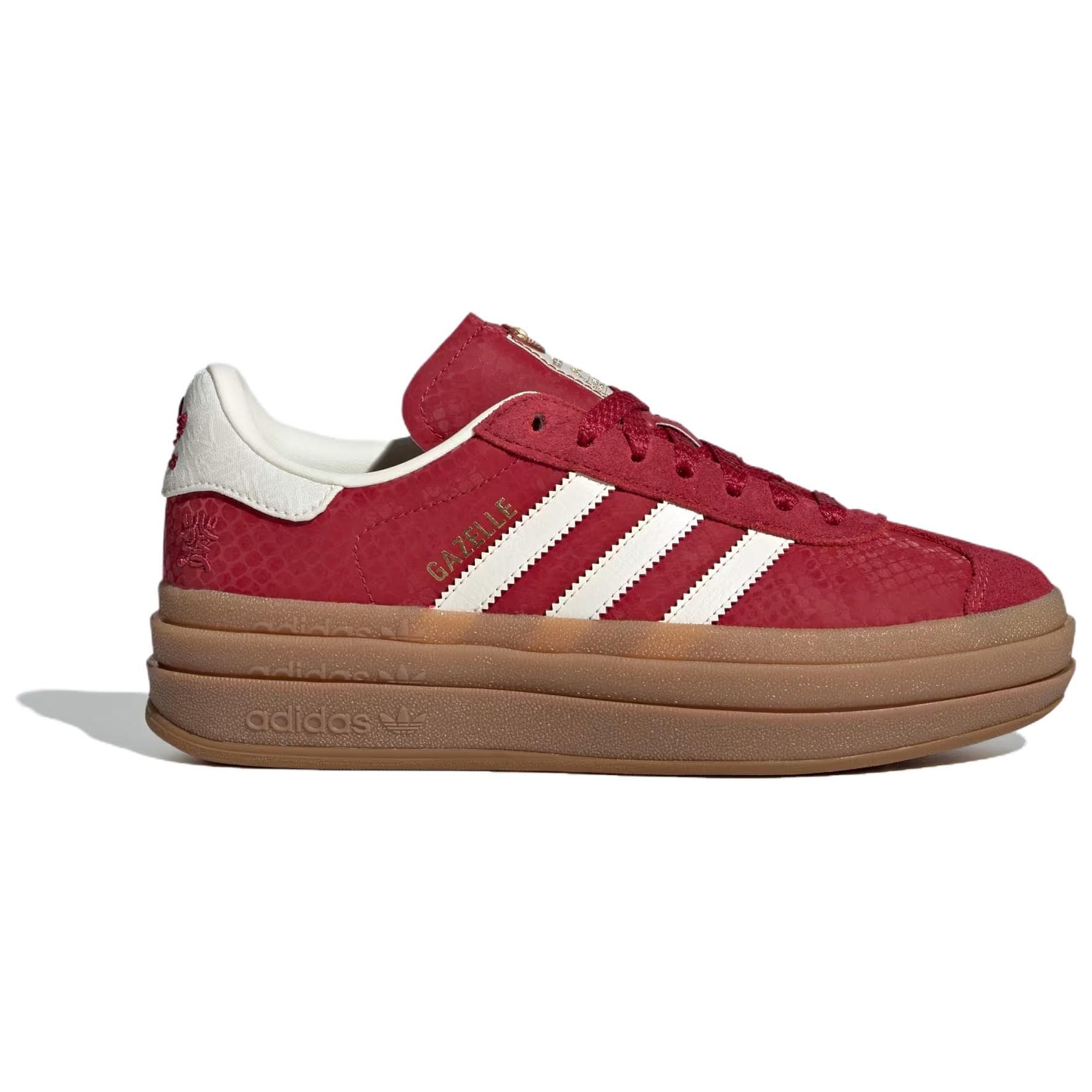 Кроссовки Adidas Originals GAZELLE BOLD CNY SHENIANXIANDING 'Год Змеи' Искусственная замша Низкие кеды для скейтбординга Женские - изображение 2