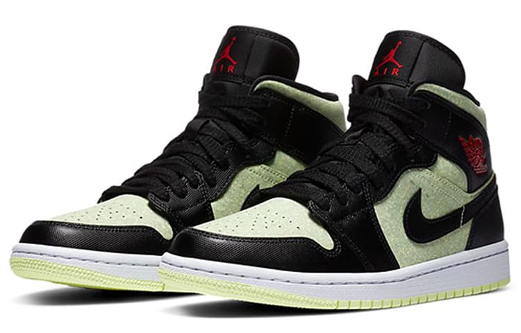 Ретро баскетбольные кроссовки Jordan Air Jordan 1 Mid Matcha Green Orange — фото 3