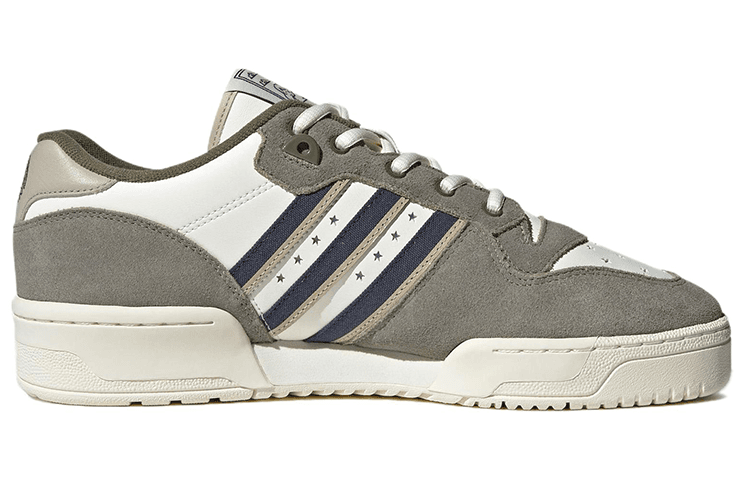 Кроссовки adidas Rivalry Low Grey Green White - изображение 2