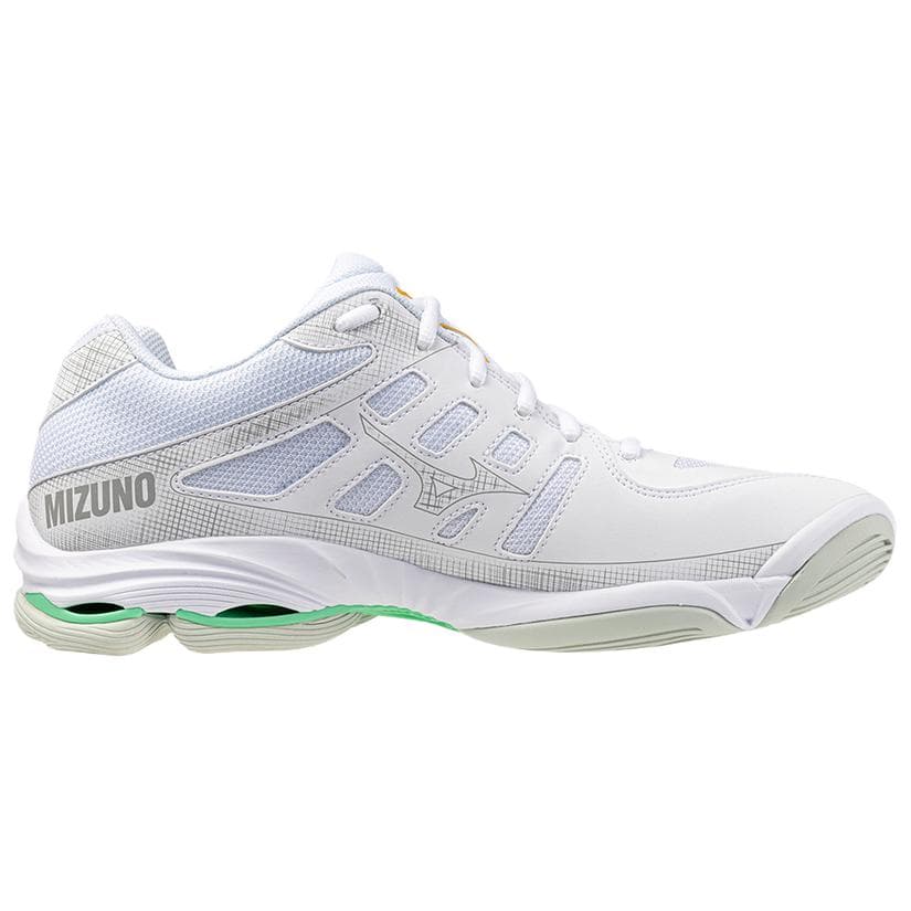 Кроссовки для спортзала Mizuno Wave Voltage 2 Синтетическая кожа Низкие кроссовки для тренировок Унисекс Белые - изображение 2