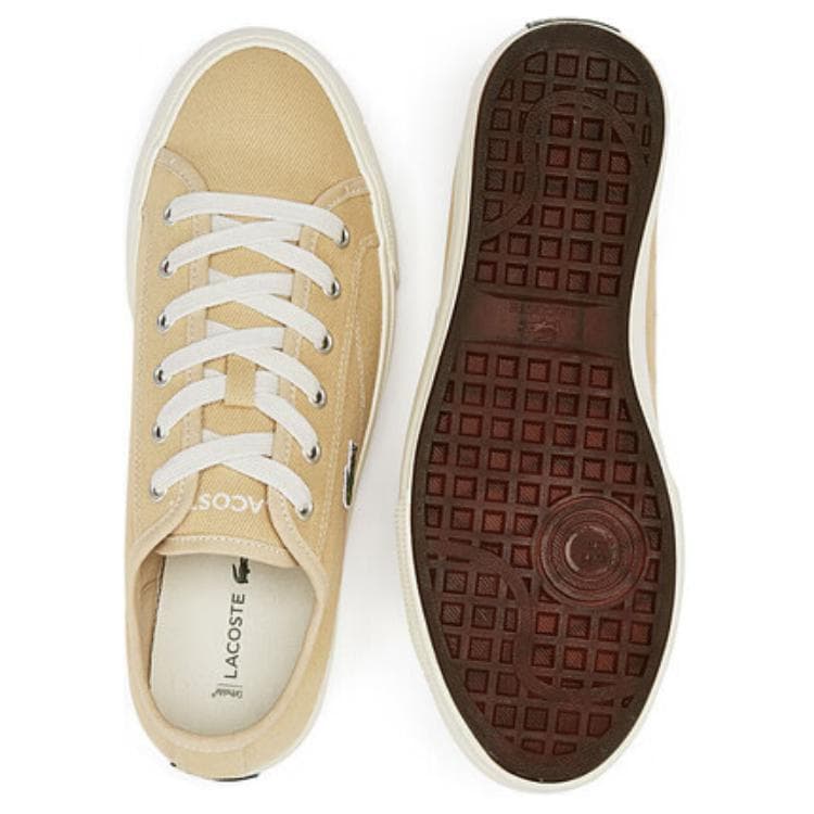 Кеды Lacoste Canvas Low-Top Light Brown - изображение 5