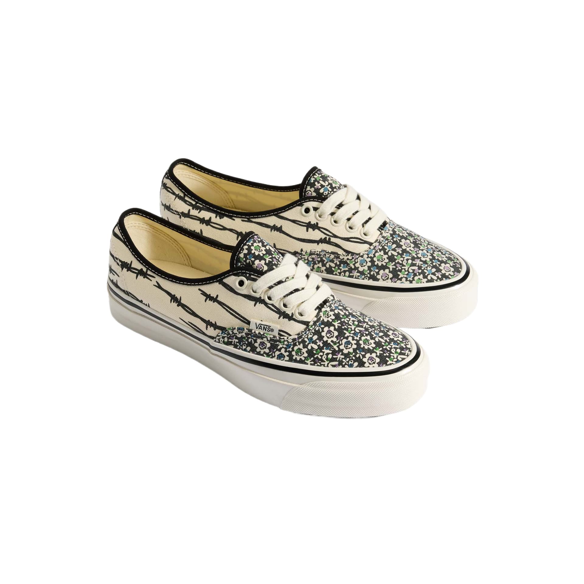 Кеды Vans Premium Authentic Износостойкие Низкие Кеды Унисекс Черно-Белые - изображение 3