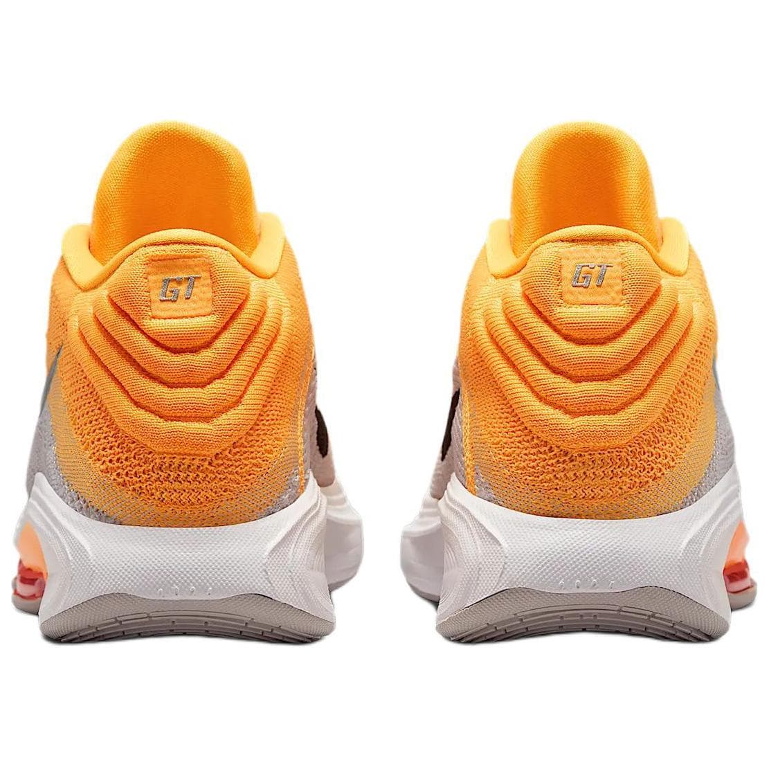 Кроссовки для баскетбола Nike GT Hustle 3 Противоскользящие Устойчивые к износу Низкие Баскетбольные кроссовки Мужские Оранжевый Серый - изображение 4