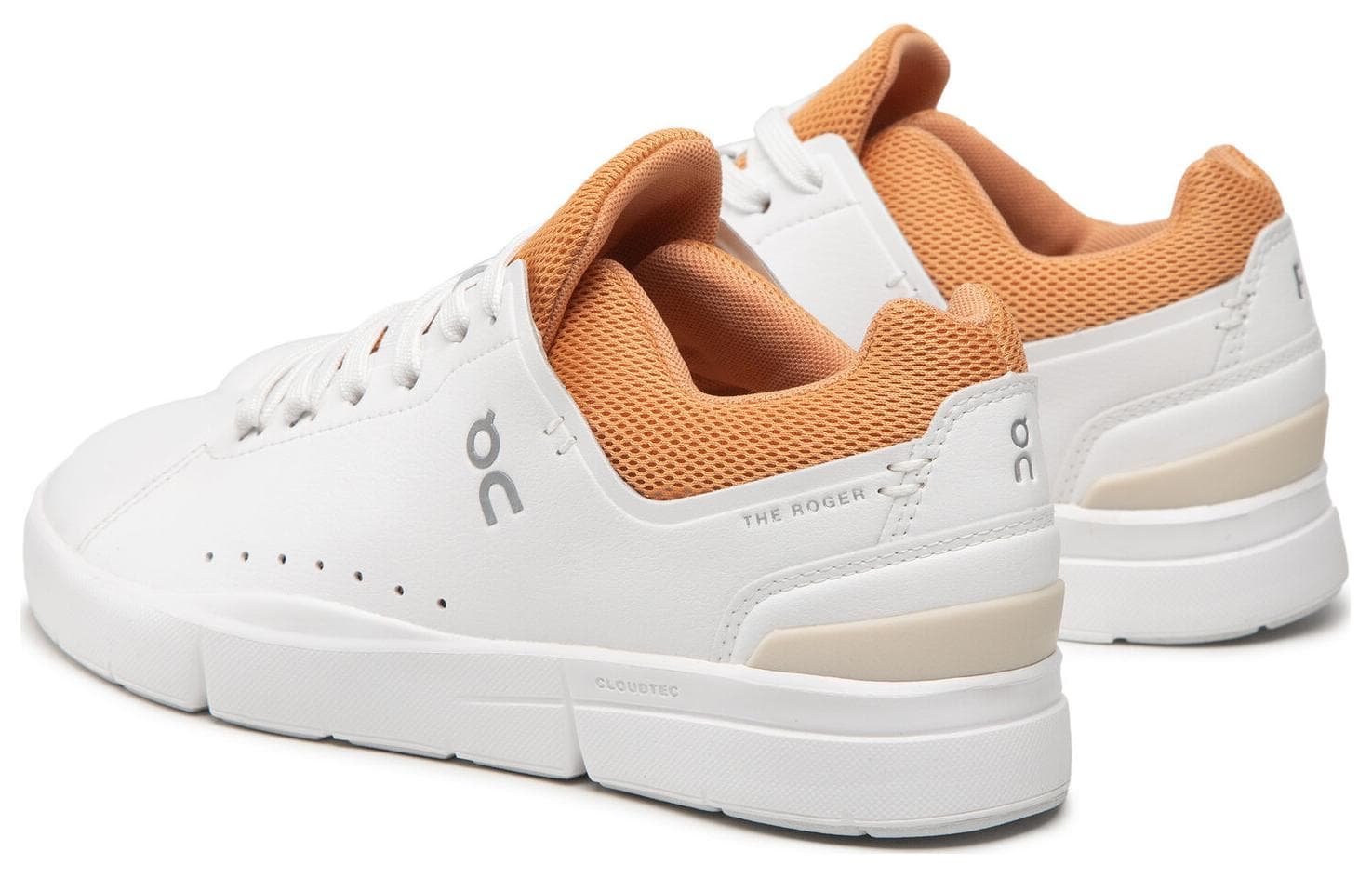 Кроссовки On The Roger Low White Orange - изображение 3