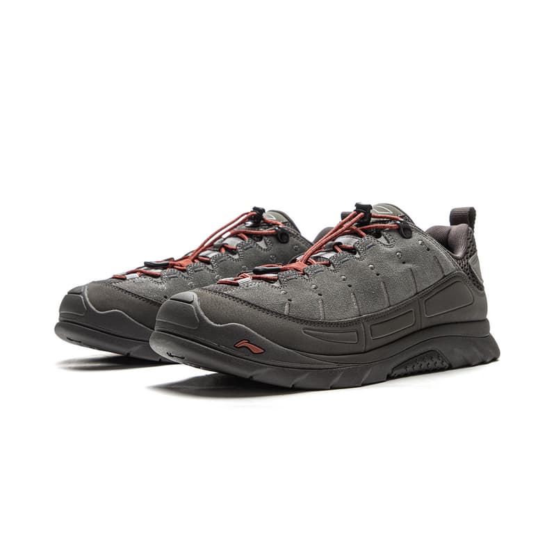 Кроссовки Li NING Outdoor Counterflow Linyun SE Синтетическая кожа Дышащий Low Топ Походная обувь Унисекс Серый - изображение 3