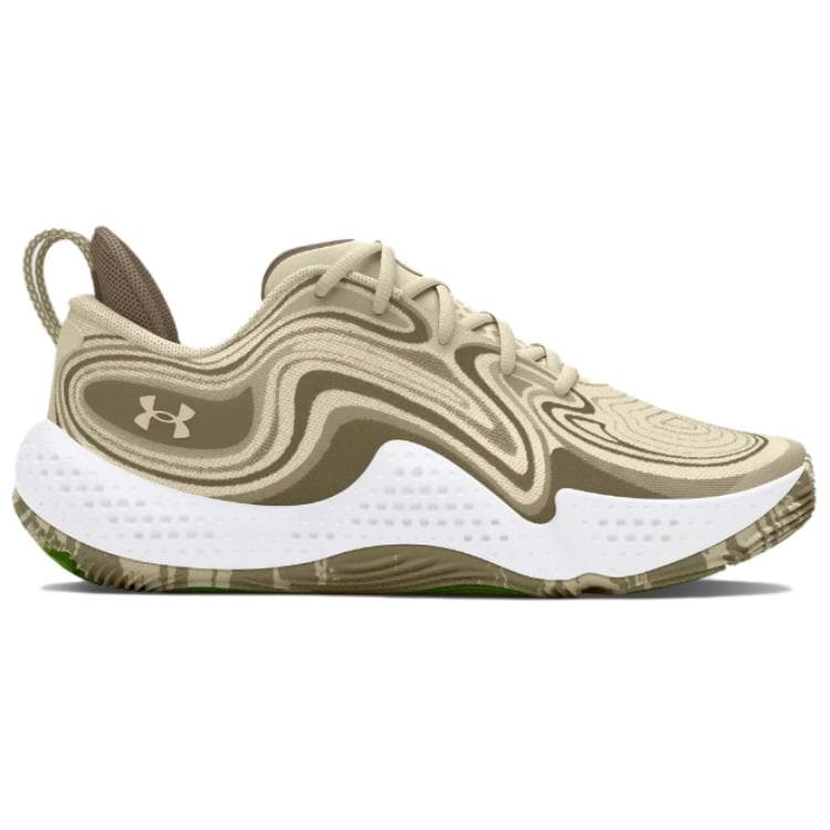 Кроссовки для баскетбола Under Armour Spawn 6 противоскользящие устойчивые к истиранию низкие баскетбольные кроссовки унисекс песочного цвета - изображение 2