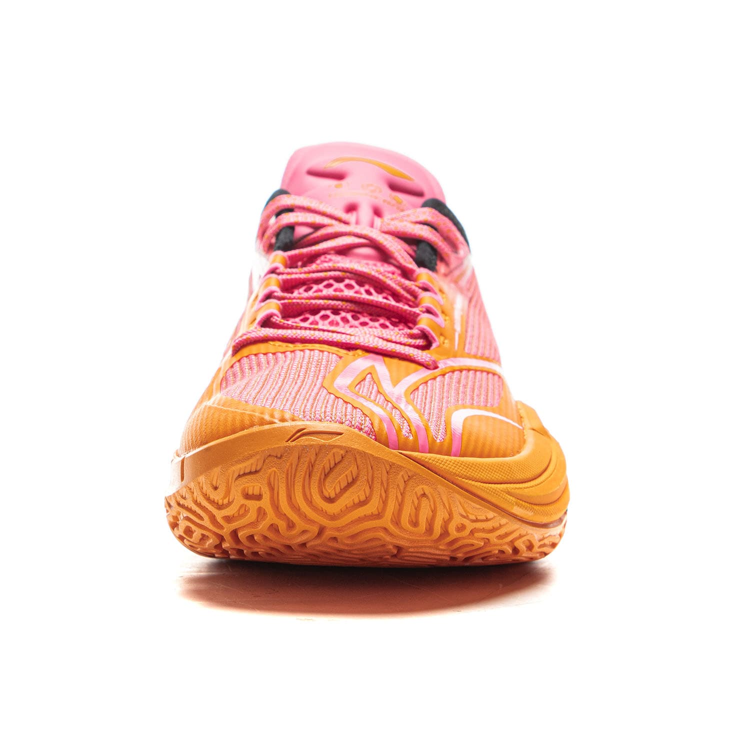 Кроссовки для баскетбола Li NING Hurricane Low Топ Баскетбольные кроссовки Мужской Розовый оранжевый - изображение 5
