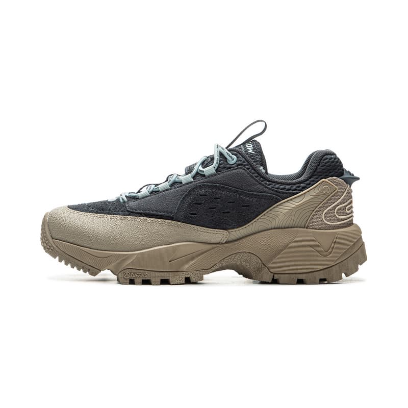 Кроссовки Li-Ning CF Retro Hiking V2 Женские низкие треккинговые кроссовки с амортизацией, черно-коричневые - изображение 1