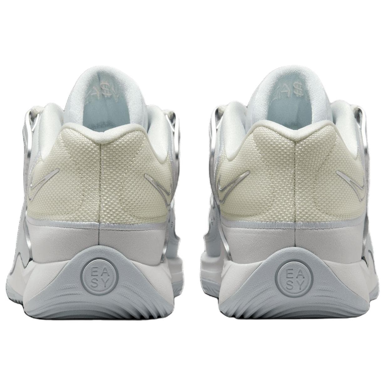 Кроссовки для баскетбола Nike KD 18 Противоскользящие Устойчивые к износу Низкие Баскетбольные кроссовки Мужские Серый Белый - изображение 7