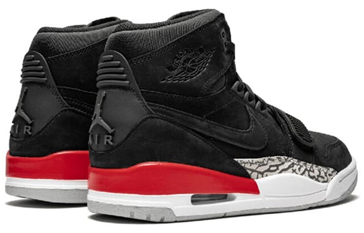 Ретро баскетбольные кроссовки Jordan Legacy 312 Black Suede - изображение 4