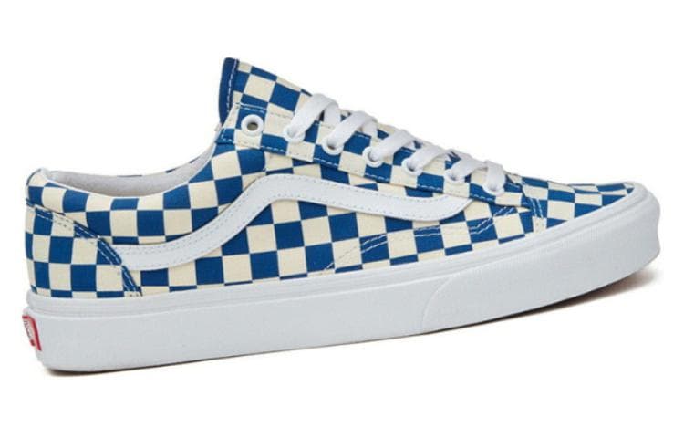Кеды Vans Style 36 Checkerboard Blue - изображение 2