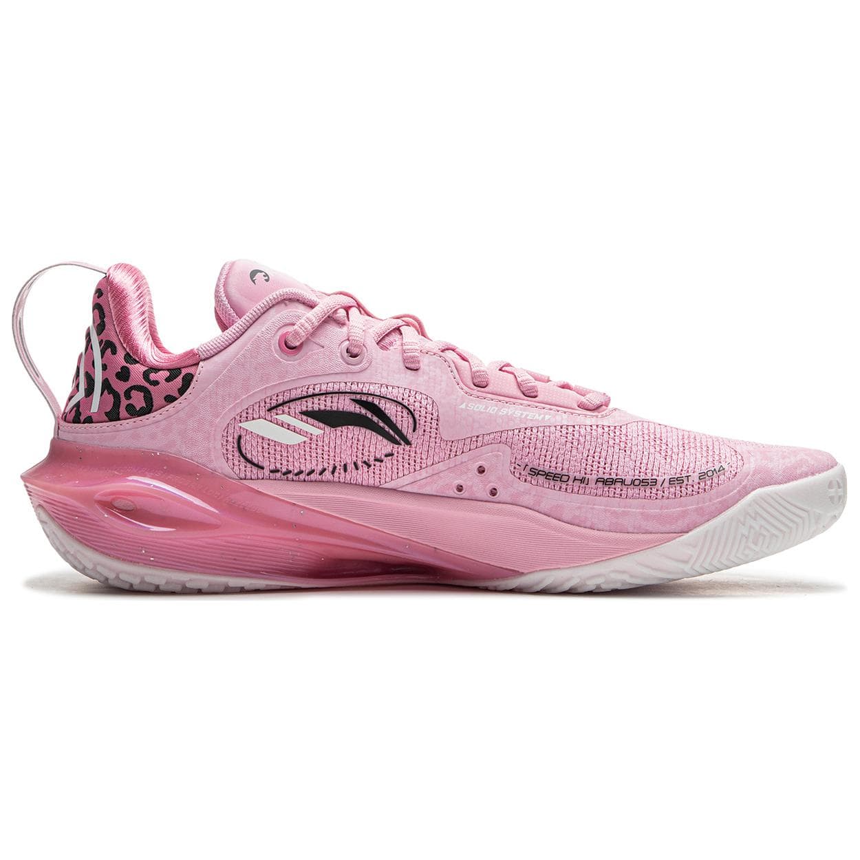 Кроссовки для баскетбола Li NING Flash Strike 11 Low Топ Баскетбольные кроссовки Мужской Бриллиантово-розовый - изображение 2