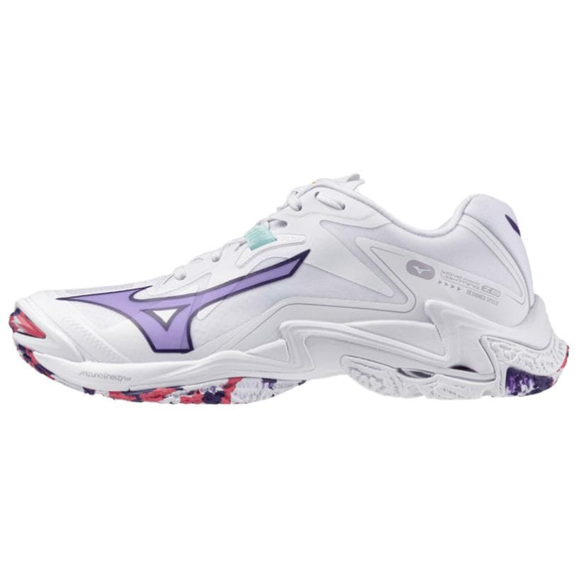 Кроссовки для спортзала Mizuno Wave Lightning Z8 Износостойкие и Легкие Низкие Кроссовки для тренировок Женские Белые - изображение 1