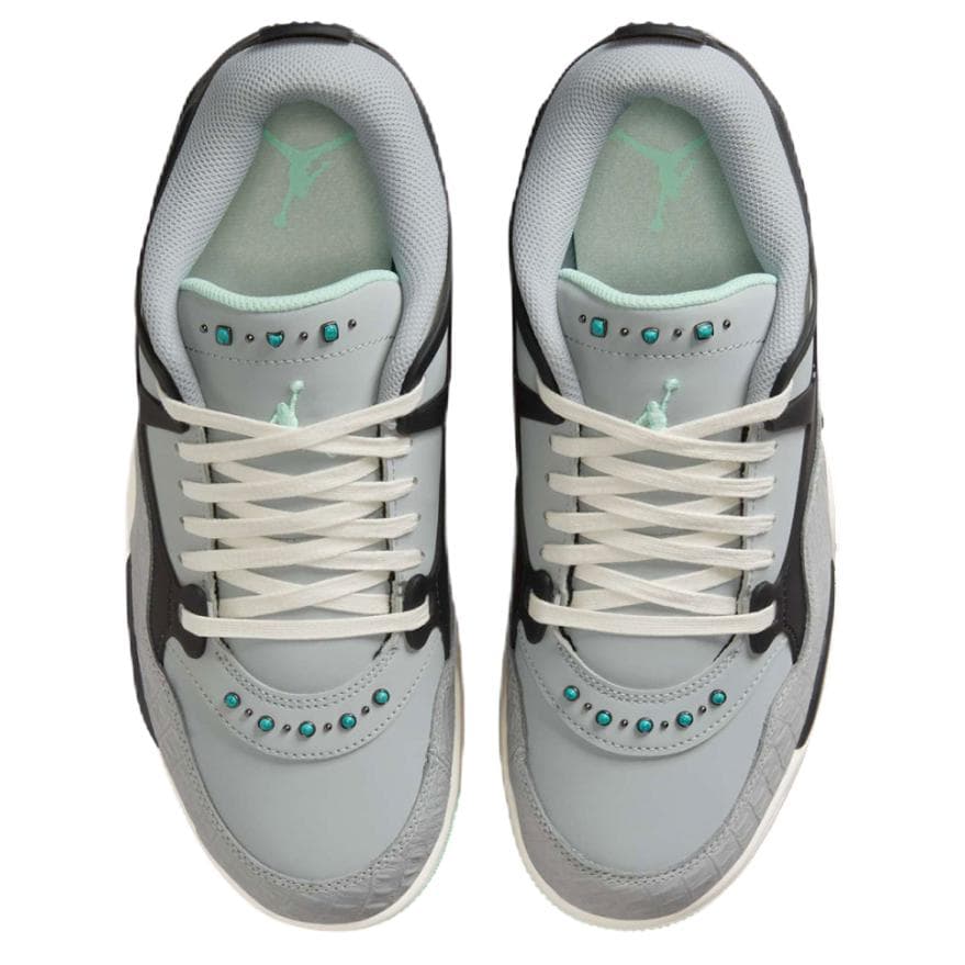 Ретро баскетбольные кроссовки Jordan Air Jordan 4 Low Топ Винтажные Баскетбольные Кроссовки Мужские Серый Черный - изображение 3