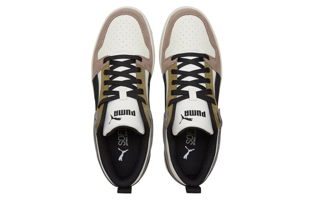 Кроссовки PUMA Rebound Layup Lo Black White Brown - изображение 4