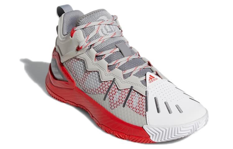 Ретро баскетбольные кроссовки adidas D Rose Son Of Chi Low White Red - изображение 3